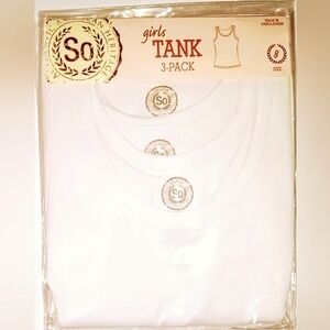 SO White Kids Tank Tops - 3 Pack